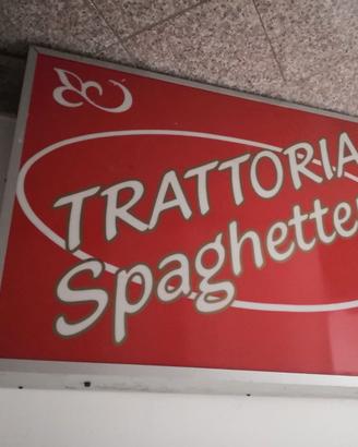 Insegna Trattoria Spaghetteria
