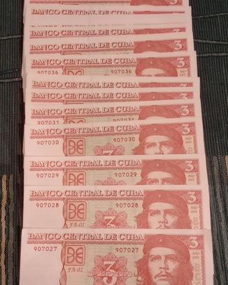 banconote Pesos Cubano Cuba