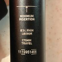 Rockshox Reverb AXS da 170mm da 34.9