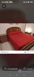 letto completo di comodini con rete e materasso
