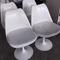 Set 4 sedie tipo Tulip bianche