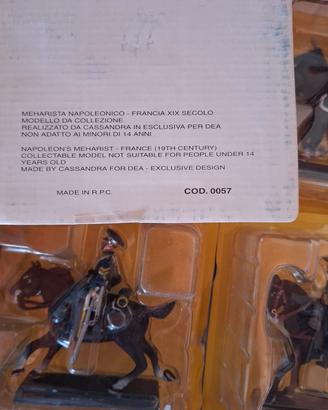 collezione soldati a cavallo in metallo 
