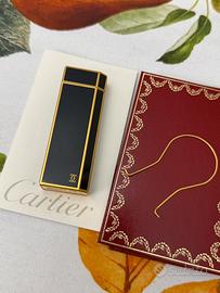 Accendino Cartier “PENTAGON” lacca blue grande