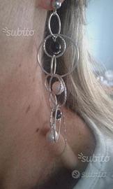 Orecchini con perlina e cerchi