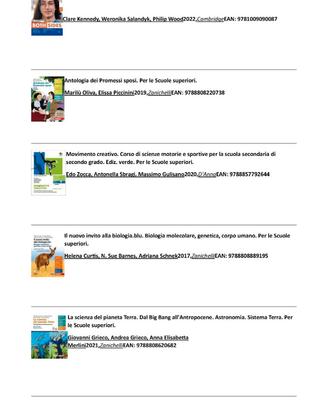Libri usati per la scuola superiore