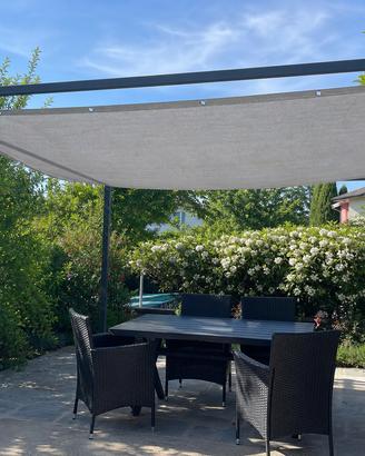 Telo ombreggiante grigio per gazebo su misura