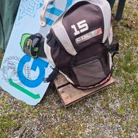 Tavola twintip 160 e Naish cult 15 kitesurf 