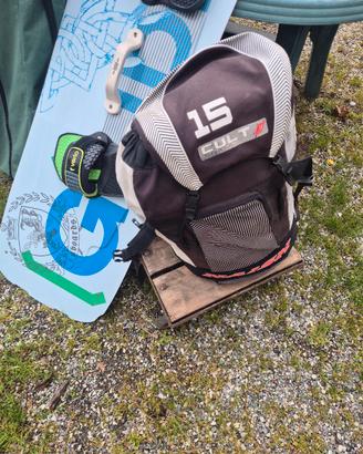 Tavola twintip 160 e Naish cult 15 kitesurf 