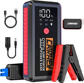 CARHEV Avviatore Auto 5000A 12V con Display LCD