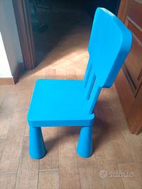 Sedia Mammut Ikea blu