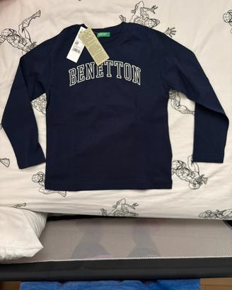 Maglia blu benetton