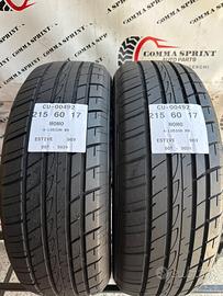 2 PNEUMATICI 215/60 R17 MOMO ESTIVE SEMINUOVE