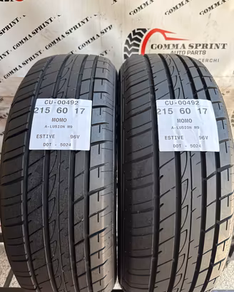 2 PNEUMATICI 215/60 R17 MOMO ESTIVE SEMINUOVE