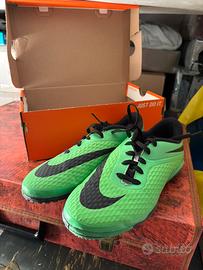 Scarpa Nike da calcetto Hypervenom verde nero