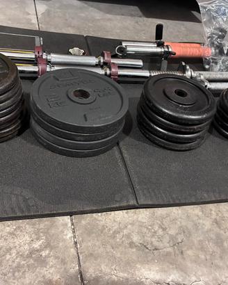 Kit Manubri Ghisa 30kg Domyos 28mm + standard 25mm