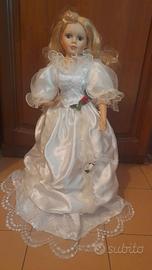 bambola in ceramica vintage - 55 cm (10f)