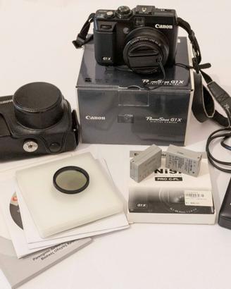 Canon powershot G1X con accessori
