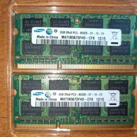 Moduli RAM 2Gb+2Gb per PC PORTATILI NOTEBOOK