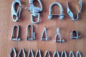 Piccoli accessori inox + cime varie