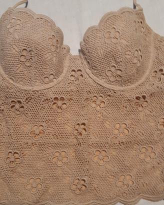 bustino in pizzo di cotone