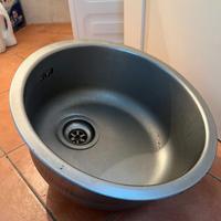 lavandino inox tondo