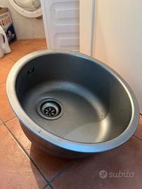 lavandino inox tondo