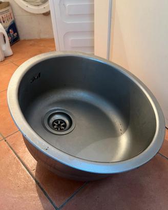 lavandino inox tondo