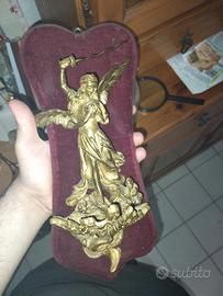 STATUETTA SAN MICHELE ARCANGELO IN OTTONE 