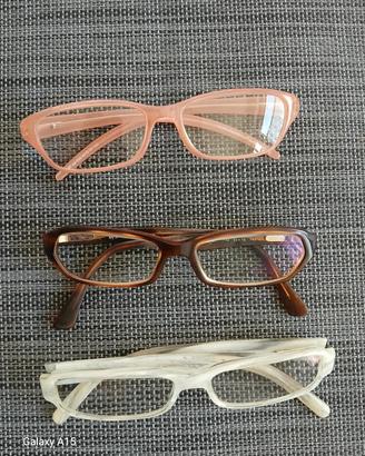 3 occhiali da vista: Ray Ban, Dolce&Gabana, Armani