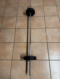 Bilanciere a vite getfit da palestra con pesi