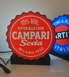 Lampada LED 3D Campari Soda Insegna Luminosa Pub