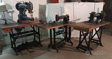 3 Macchine da cucire industriali vintage