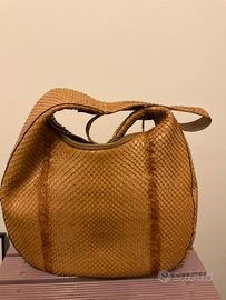 Borsa Hobo Ape Regina vero pitone