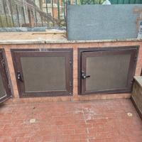 ante con telaio alluminio per esterno