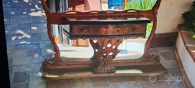 entratina con specchio e cassetto  più specchiera 