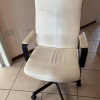 Sedia ufficio ikea in pelle