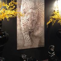 leopardo argento - mariani affreschi 70x120