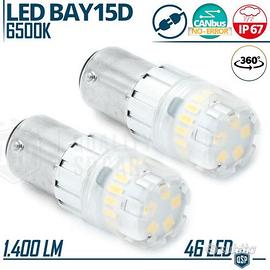 2 Lampadine LED P21/5W Canbus DRL + Luci Posizione