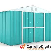 Box giardino lamiera zincata 327x155 azzurro