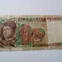 Banconota 5000 Lire Antonello Da Messina