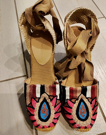 Scarpe espadrillas Maliparmi con zeppa 7 TG 36