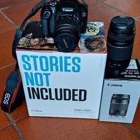 Bundle Canon EOS 2000D+2 obiettivi+kit accessori