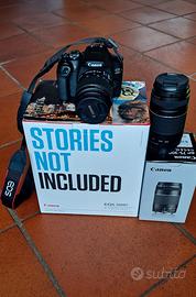 Bundle Canon EOS 2000D+2 obiettivi+kit accessori