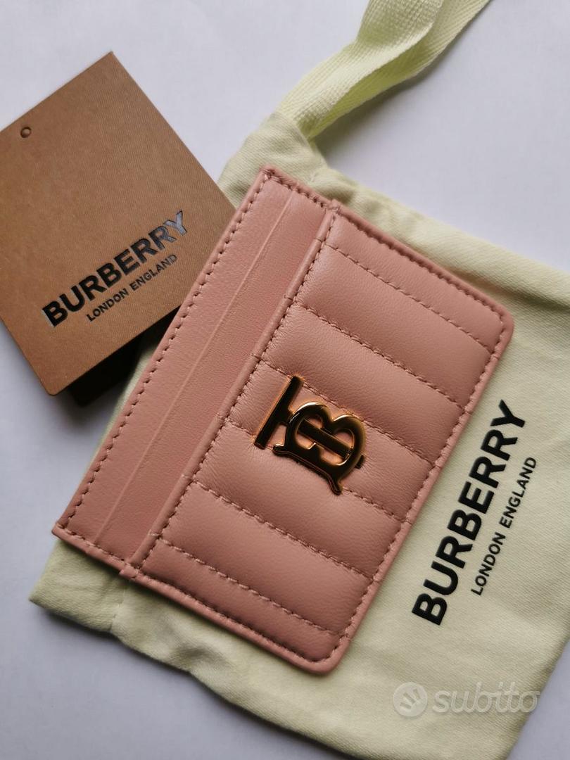 Porta carte portafoglio Burberry rosa antico Abbigliamento e