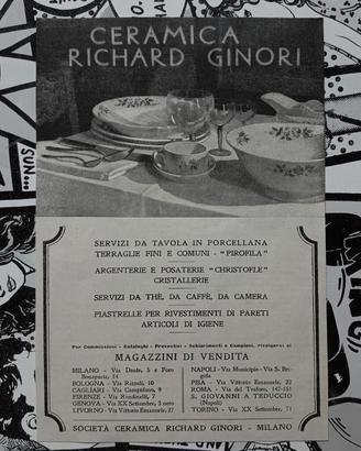 Pubblicità Epoca Ceramica Richard Ginori Anni 30