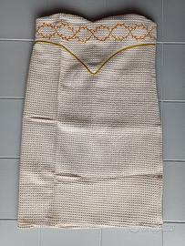 Pareo/asciugamano donna LINEA ORO nido d'ape 