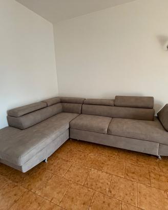 Divano letto angolare con contenitore