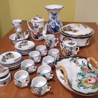 Servizio caffè e accessori. Ceramica abruzz. Royal