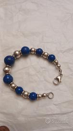 Bracciale argento e lapislazzuli
