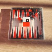 Gioco anni90Vintage Backgammon magnetico portatile